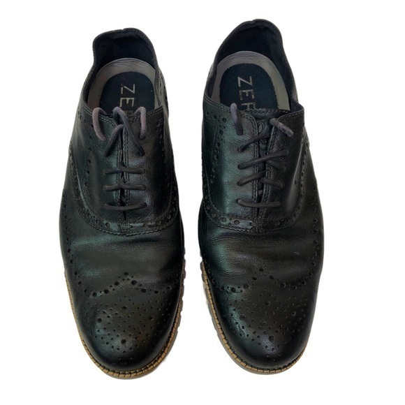 Cole Haan Zerogrand Leather Gripped Dress Shoes Black main image 7